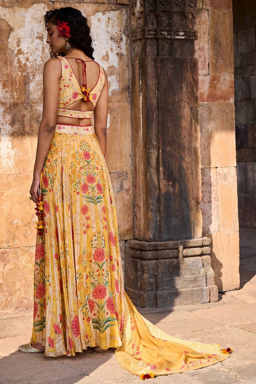2 - Silene Lehenga Set – Yellow, image 2