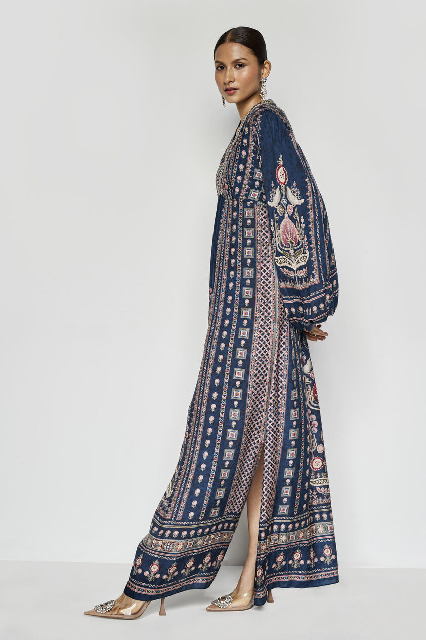 Eranthe Lyocell Kaftan - Blue, Blue, image 3