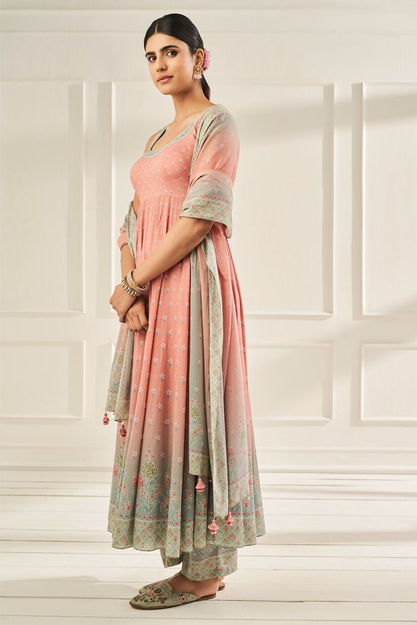 2 - Sravya Anarkali Set – Pink, image 2