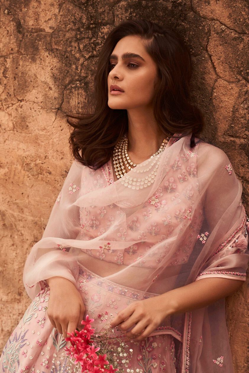 4 - Yaruhi Crop Top and Skirt Set - Pink, image 4