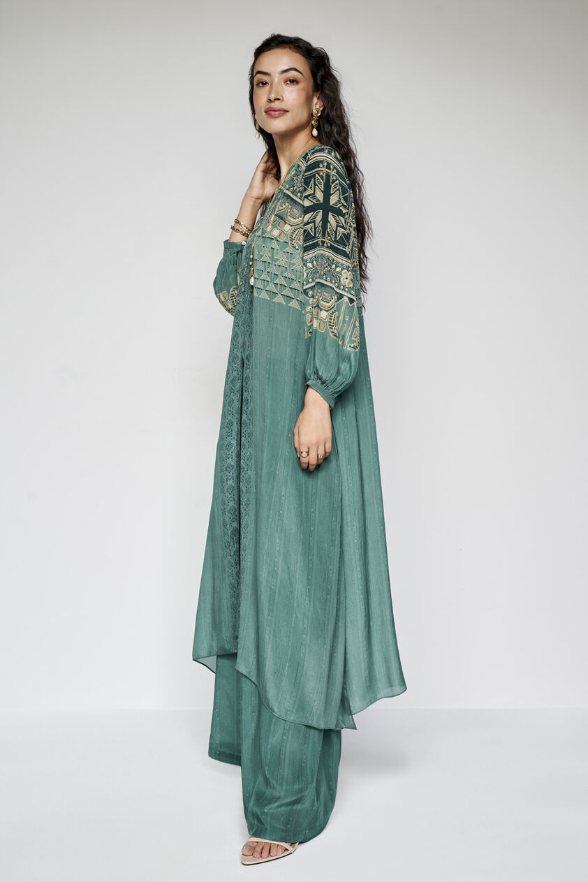 Ava Kurta Set - Green, Sage, image 3