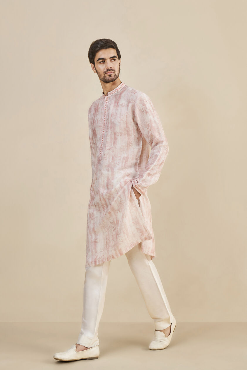 Mrig Kurta - Peach, Peach, image 2
