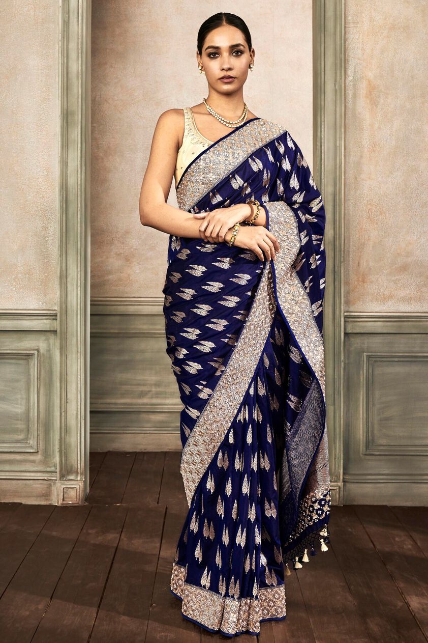 1 - Panita Benarasi Saree – Blue, image 1