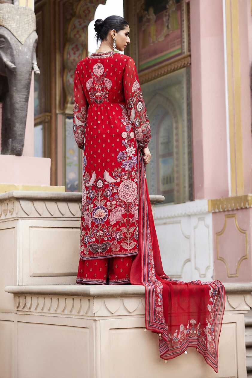 Mehroz Suit Set - Red, Red, image 3