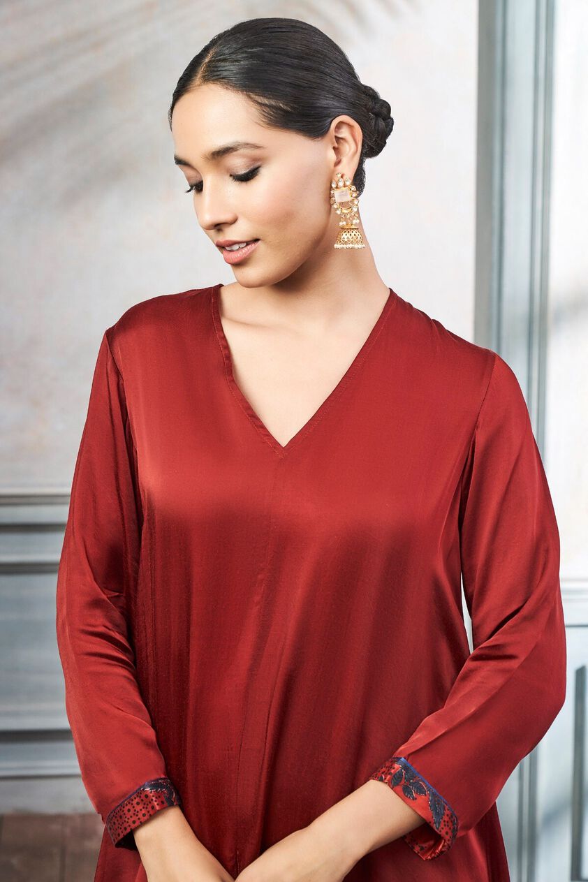 5 - Meha Kurta Set &ndash; Red, image 5