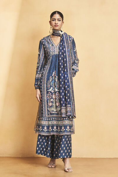 Mahdis Suit Set - Blue