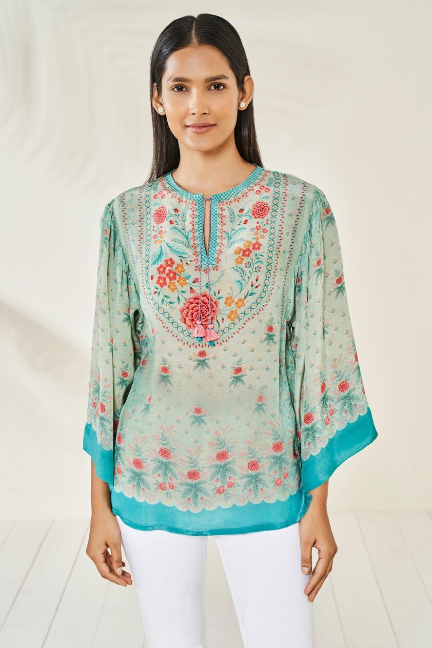 1 - Amaya Top - Powder Blue, image 1