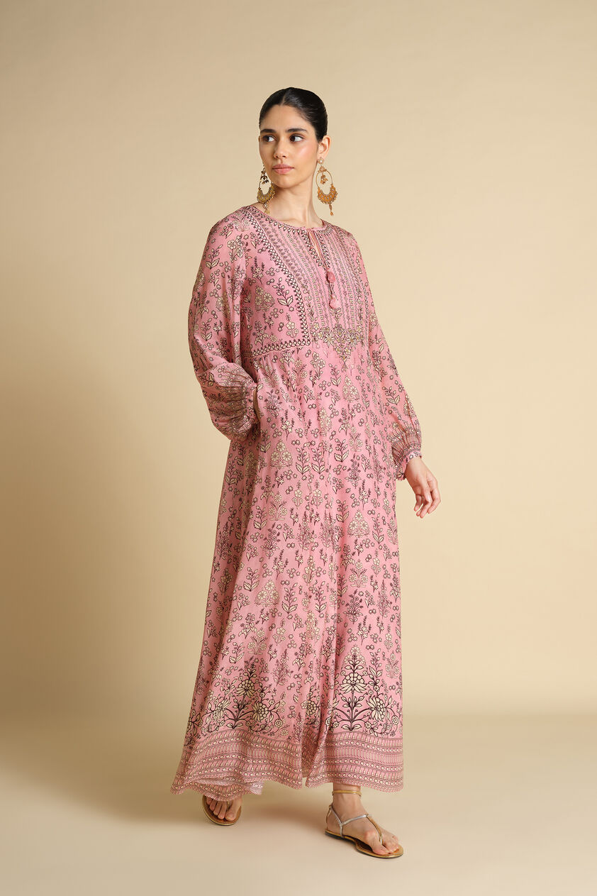 Niral Printed Kaftan - Blush, Blush, image 3