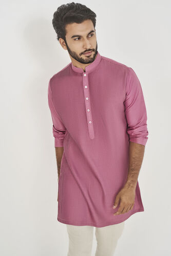 Daksh Silk Kurta - Lilac, Lilac, image 4