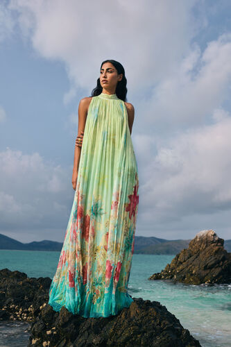 Emmylou Chiffon Gown - Yellow, Yellow, image 3