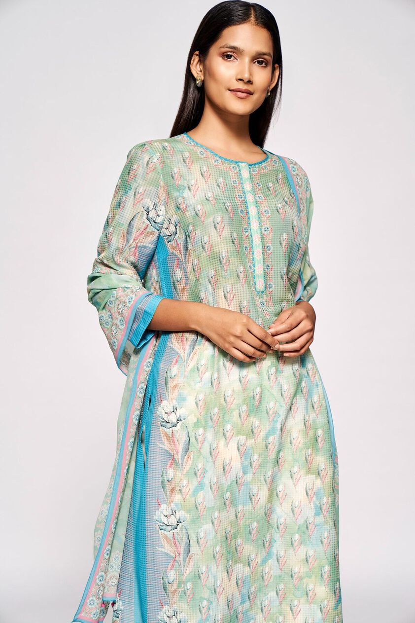 3 - Kusha Dupatta - Blue, image 3