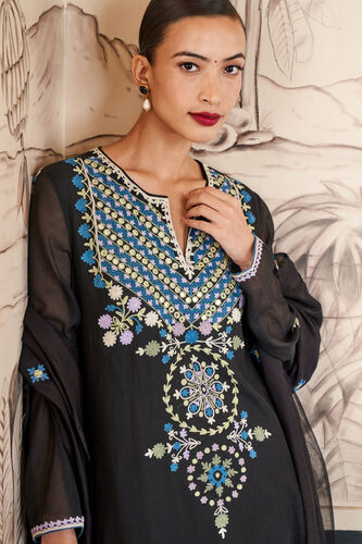 Faramir SEWA Hand-embroidered Suit Set - Black, Black, image 5