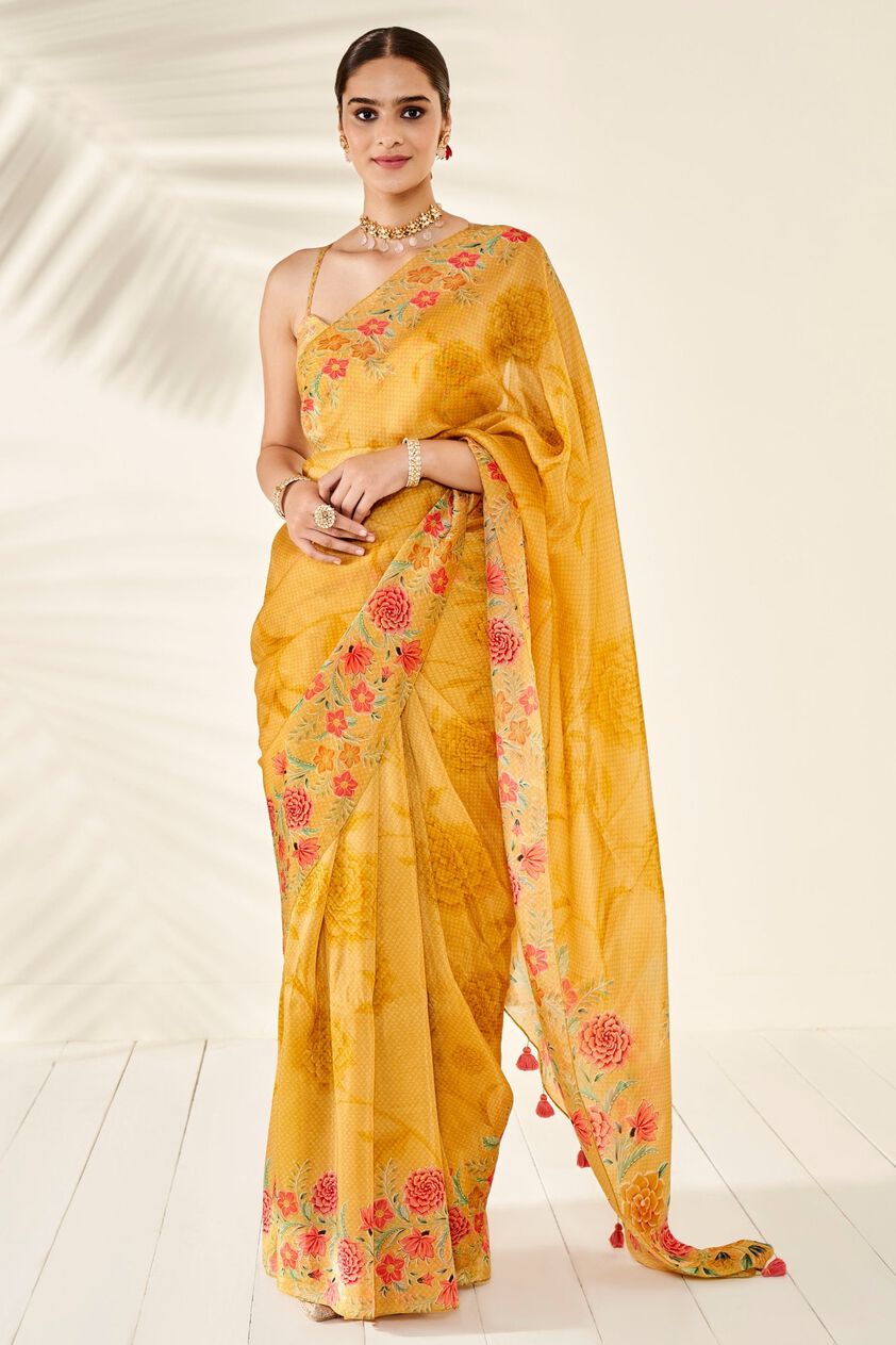 1 - Anya Saree–Yellow, image 1