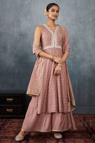 1 - Manini Kurta Set – Old Rose, image 1