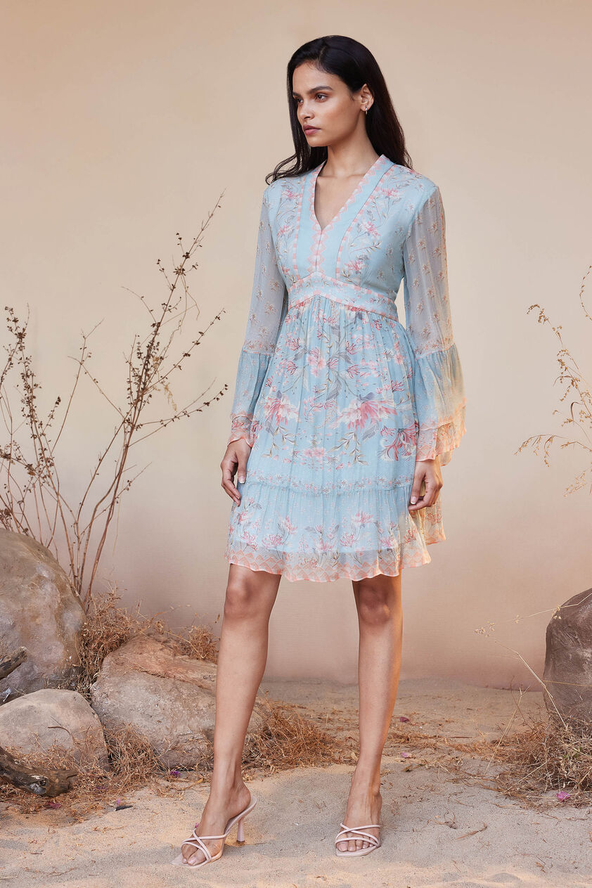Sonora Dress - Blue, Blue, image 4