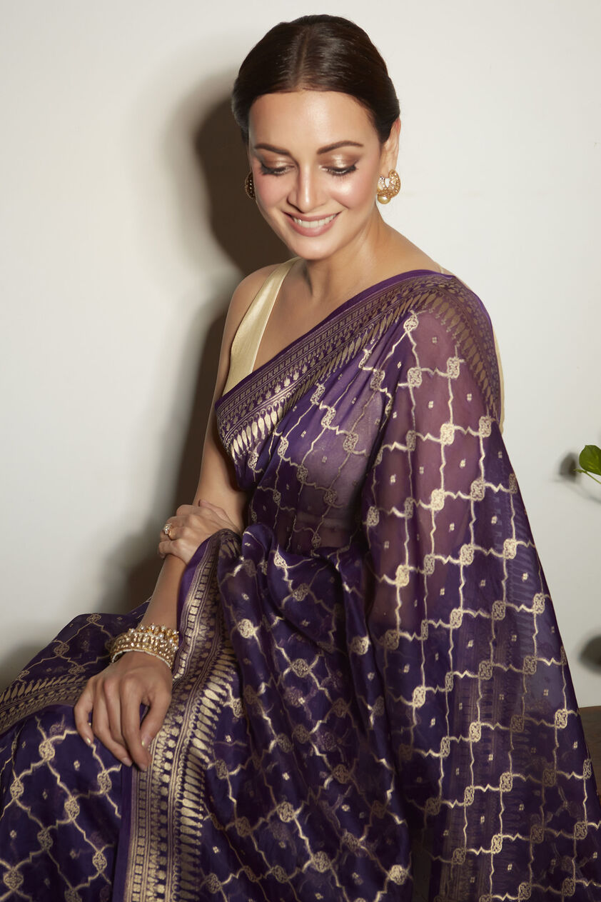 Abhirami Saree - Blue, , image 3