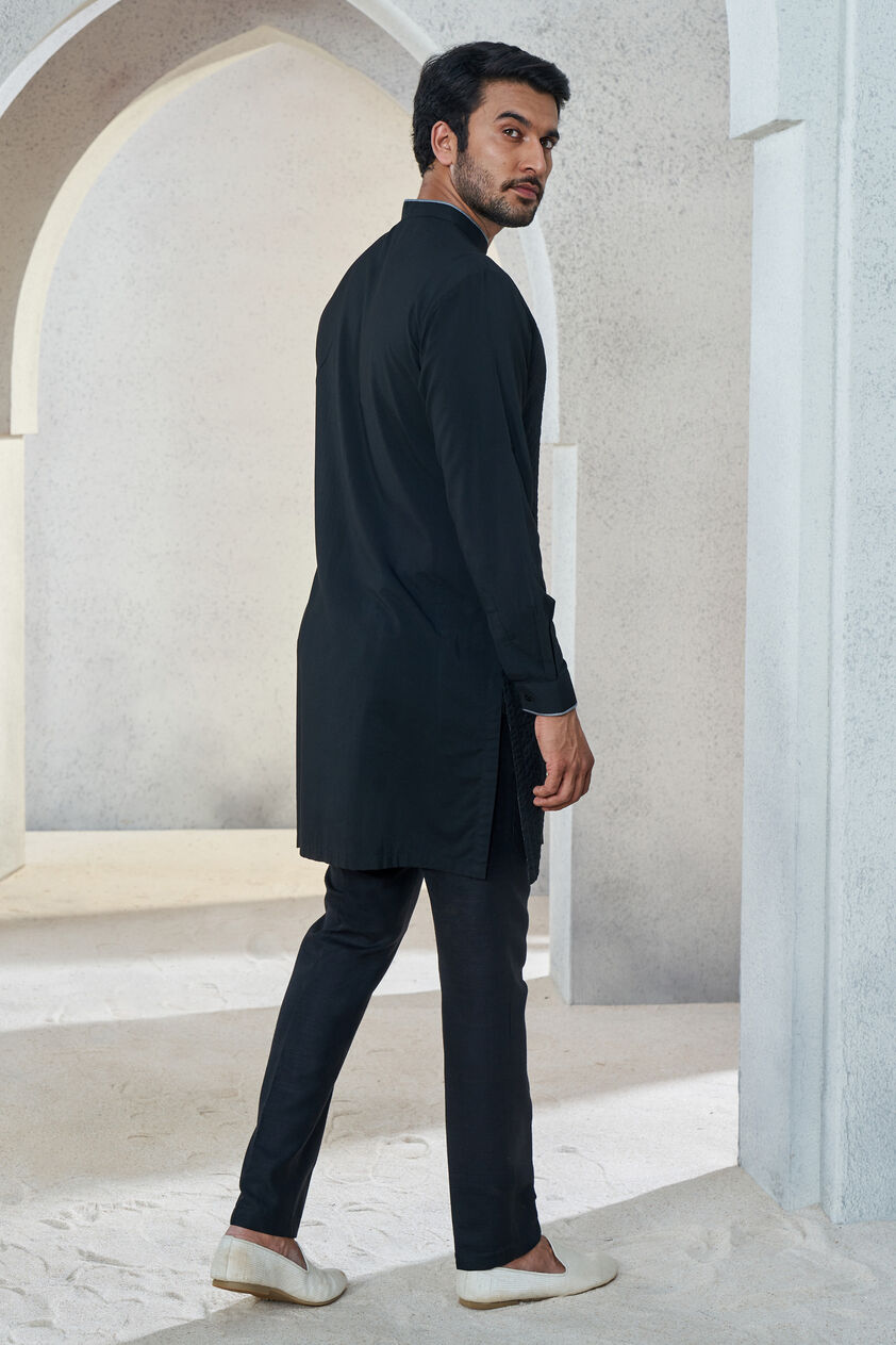 Afraz Kurta - Black, Black, image 3