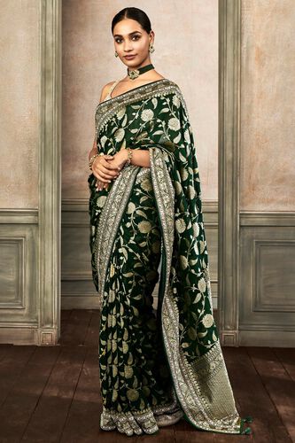 2 - Pameela Benarasi Saree – Green, image 2