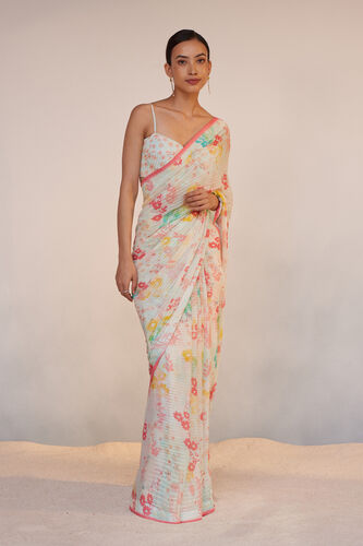 Lolana Saree Set - White, White, image 1