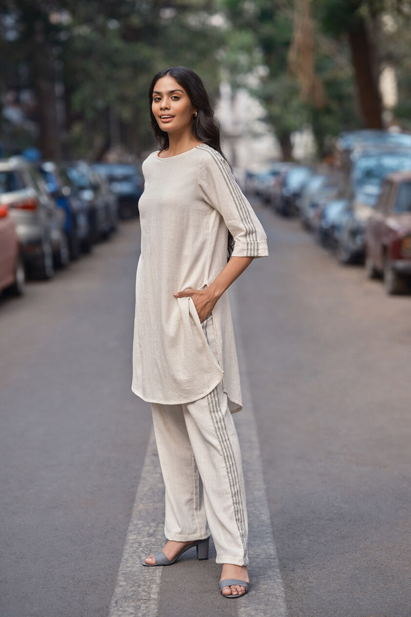 Stroll In The City Coord Set - Off White, Offwhite, image 4