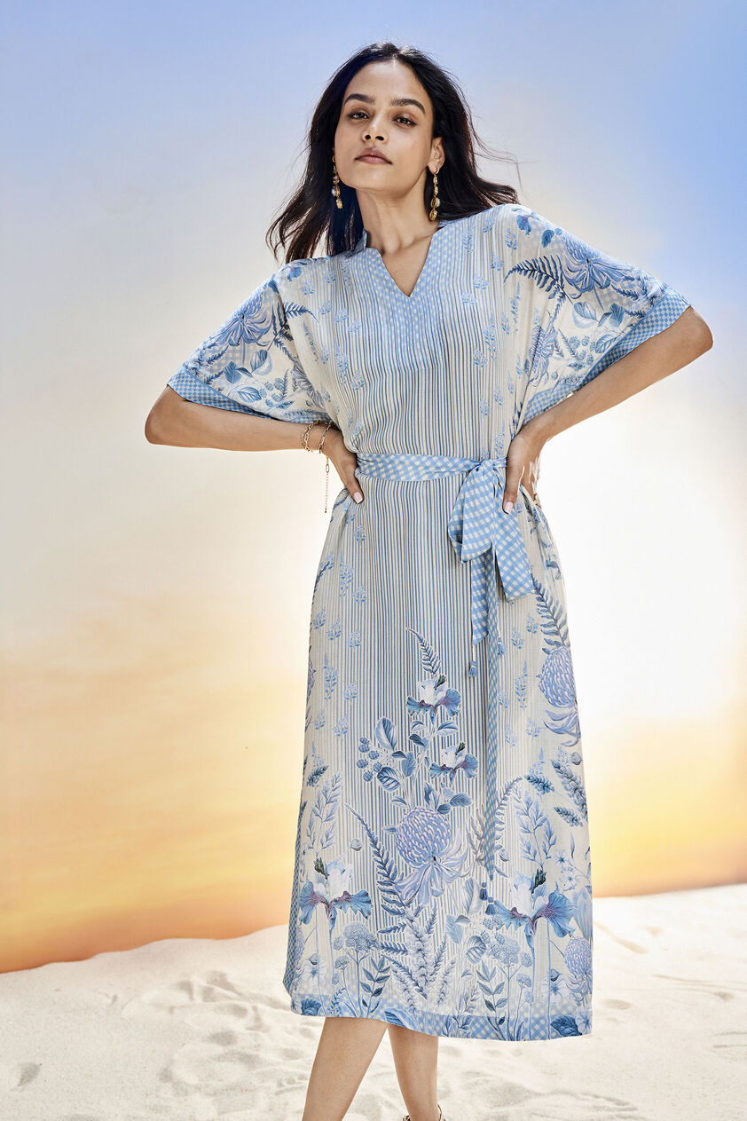 Neela Dress - Blue, Blue, image 6