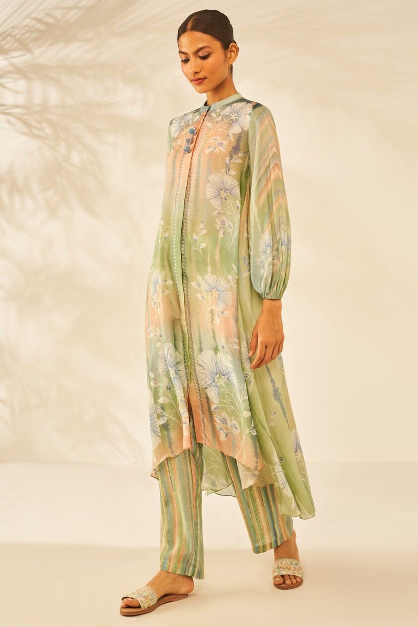 2 - Manvi Kurta Set - Sage, image 2