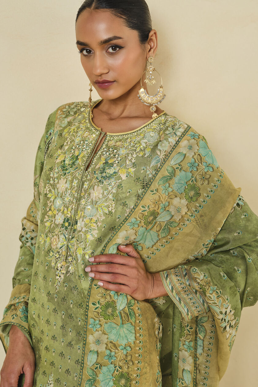 Delmar Printed Suit Set - Lime, Lime, image 6