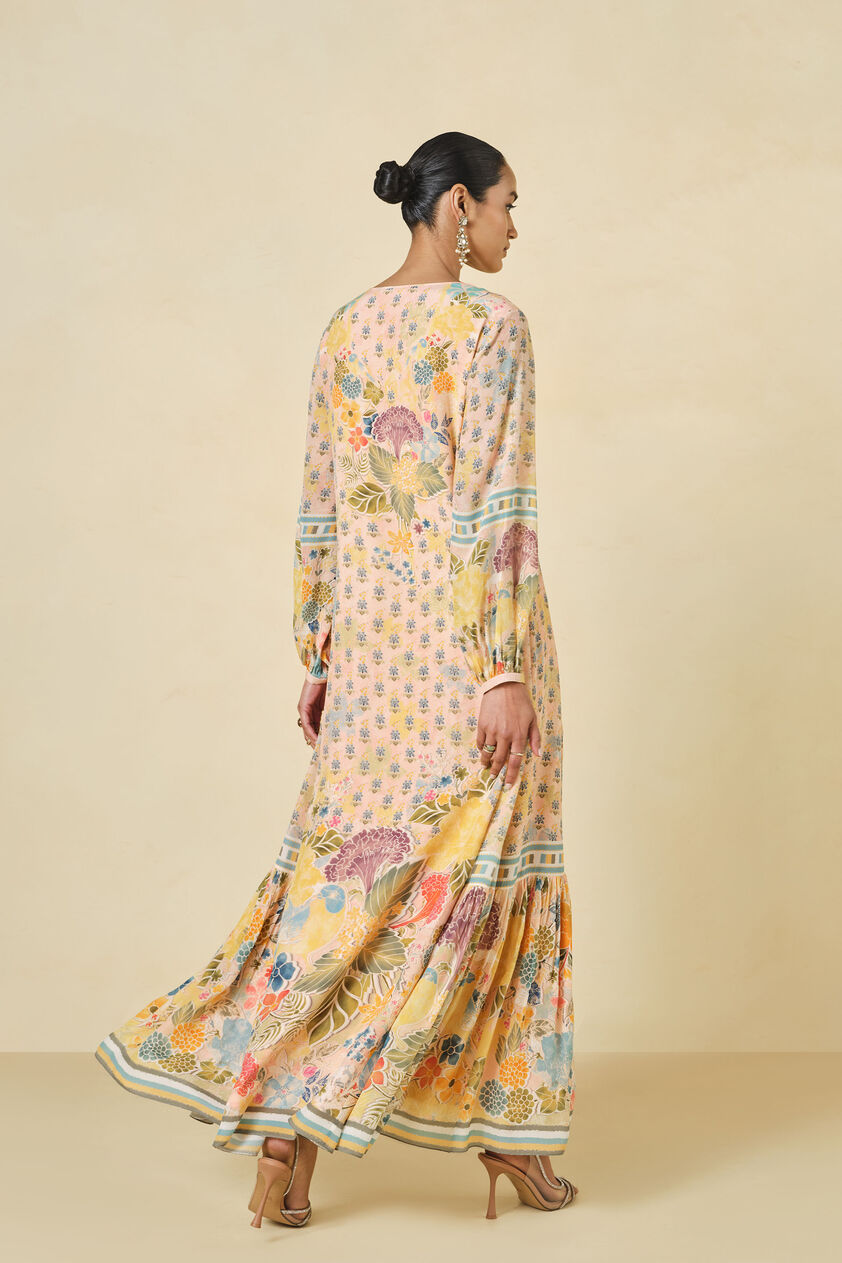 Morcan Printed Kaftan - Blush, Blush, image 3