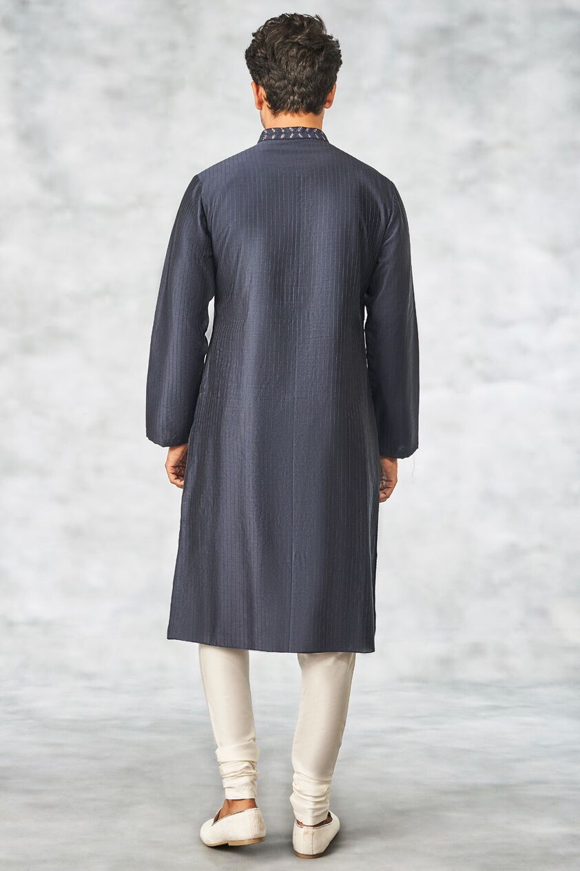 3 - Kaiser Kurta - Navy Blue, image 3