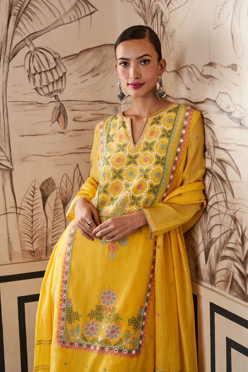 Izna Suit Set - Yellow, Yellow, image 5