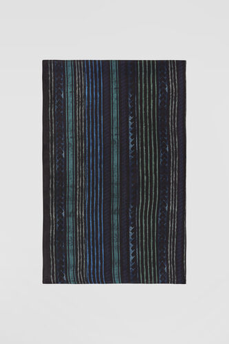 Avis Printed Saree - Black, Black, image 7