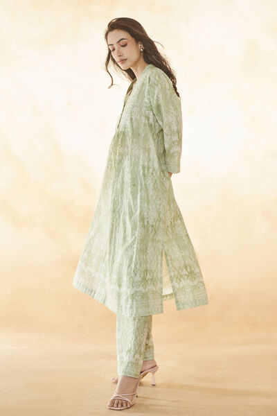 Estaa Kurta Set - Sage