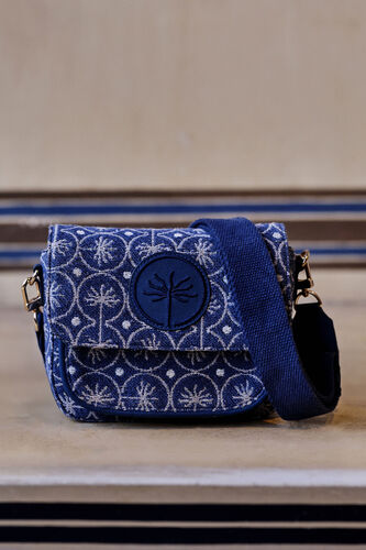 Root Core Crossbody Bag- Blue, Blue, image 1