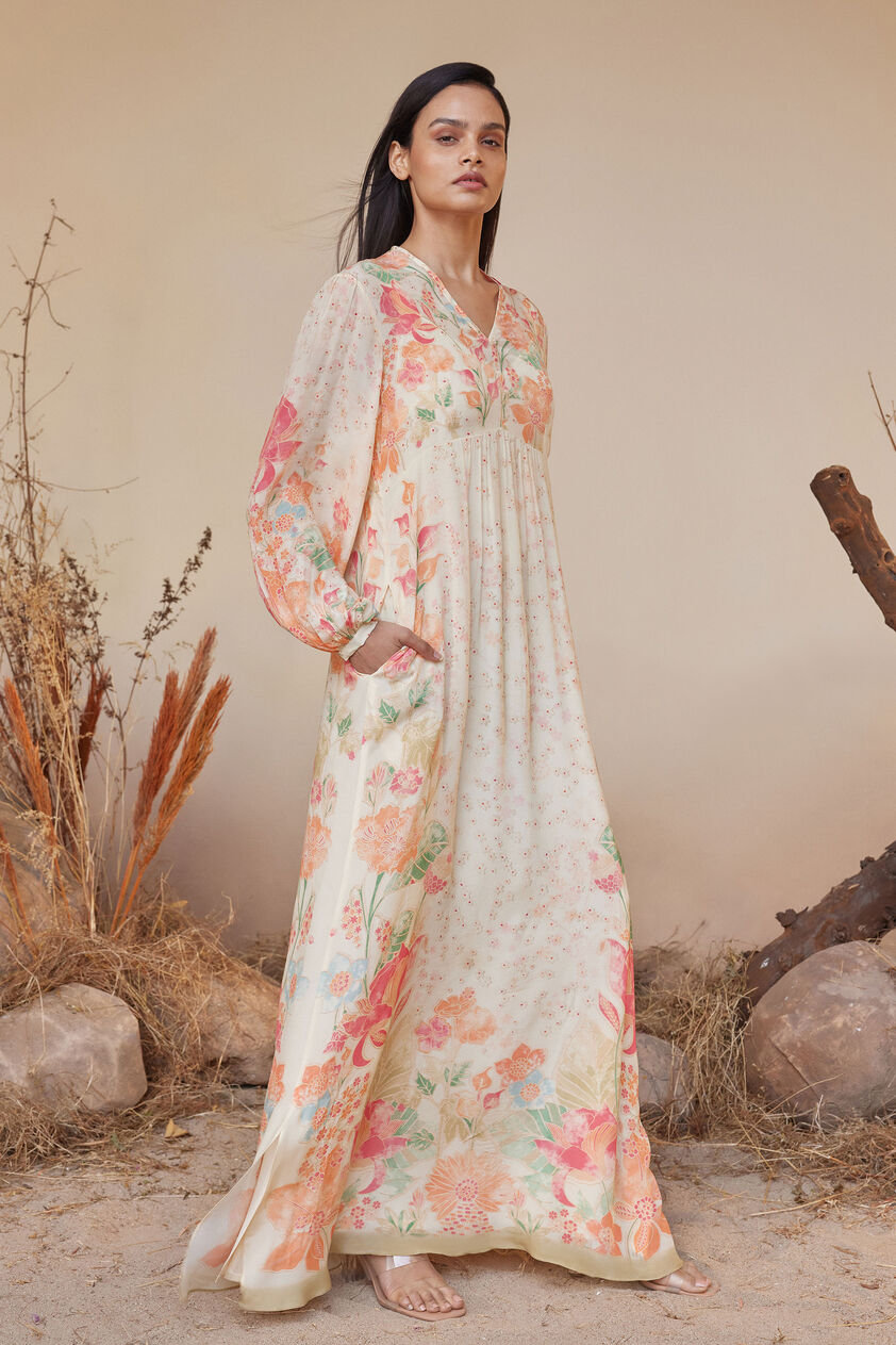 Alaya Kaftan - Cream, Cream, image 5