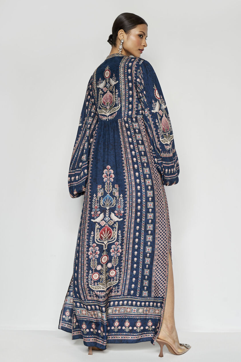Eranthe Lyocell Kaftan - Blue, Blue, image 4