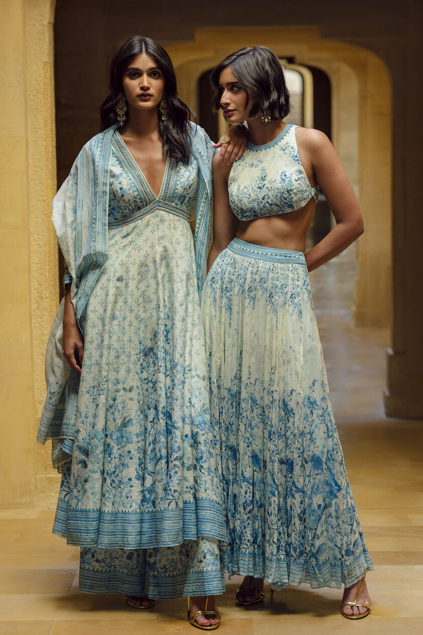 Aluma Skirt Set - Powder Blue, Blue, image 4