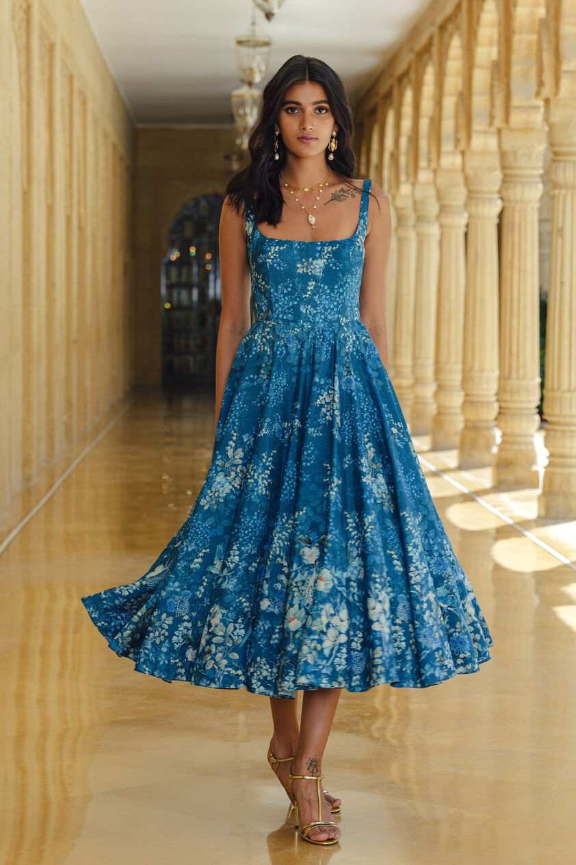 Twila Dress - Blue, Blue, image 2
