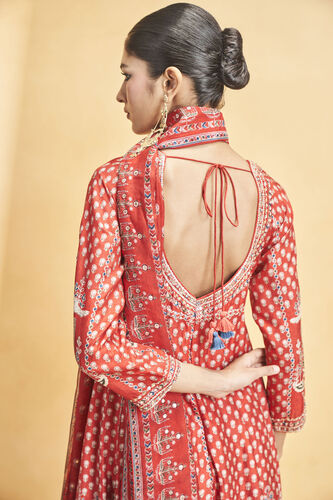 Naima Anarkali Set - Red, Red, image 7