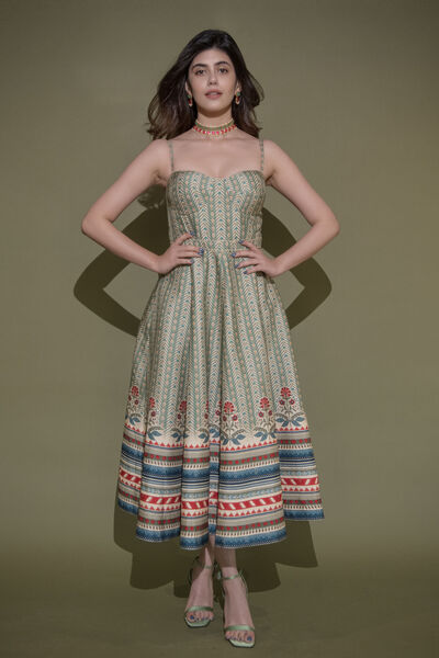 Reeja Dress-Sage