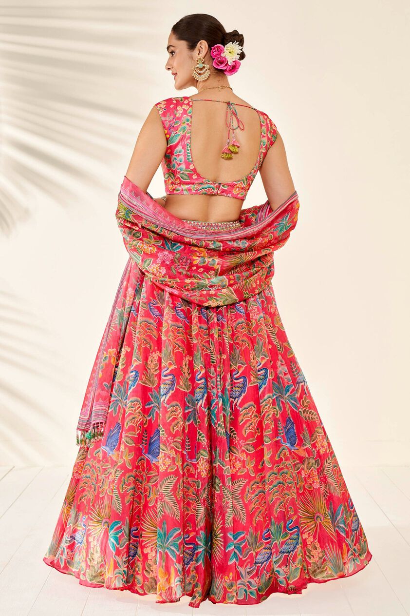 3 - Swan Song Lehenga Set - Pink, image 3