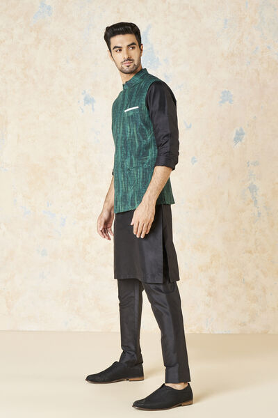 Adhrit Nehru Jacket - Green
