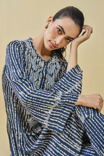Biome Hand-block Printed Coord - Indigo, Indigo, image 10
