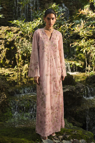 Silaam Printed Kaftan - Blush, Blush, image 1