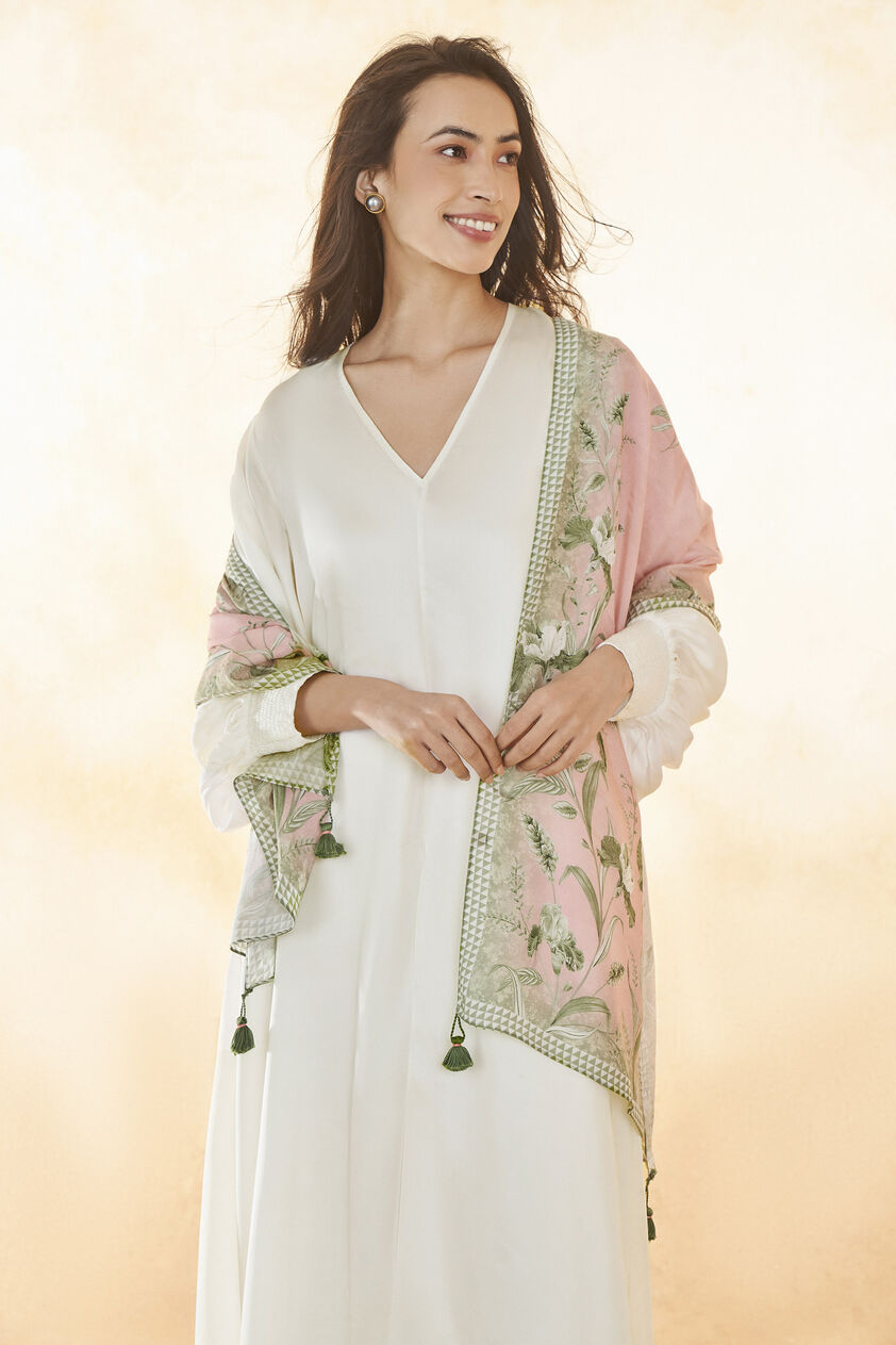 Sama Dupatta - Rose Water, Rose, image 1