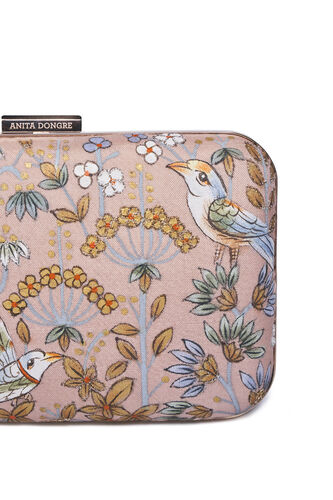 Pichhwai Clutch - Flamingo Pink, Blush, image 9