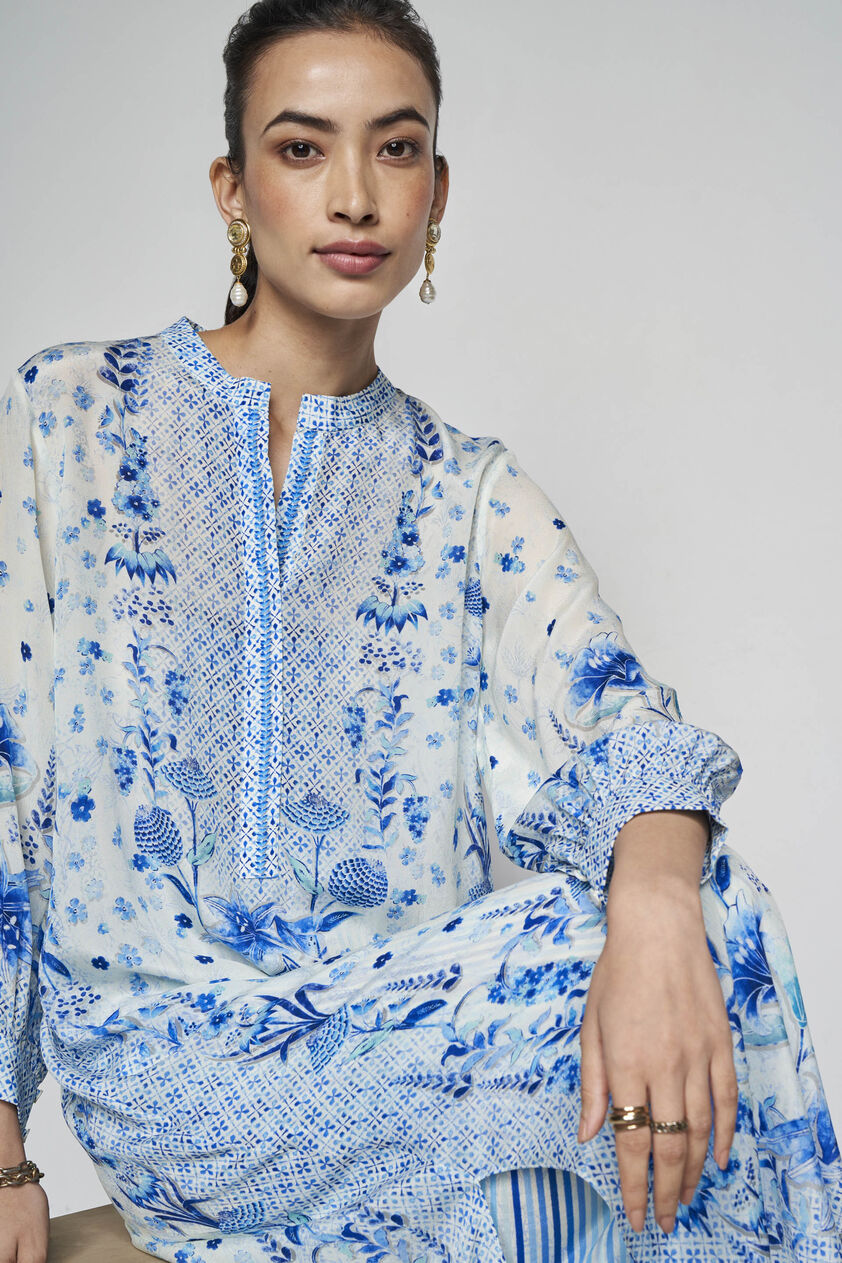 Mranal Kurta Set - White, White, image 5