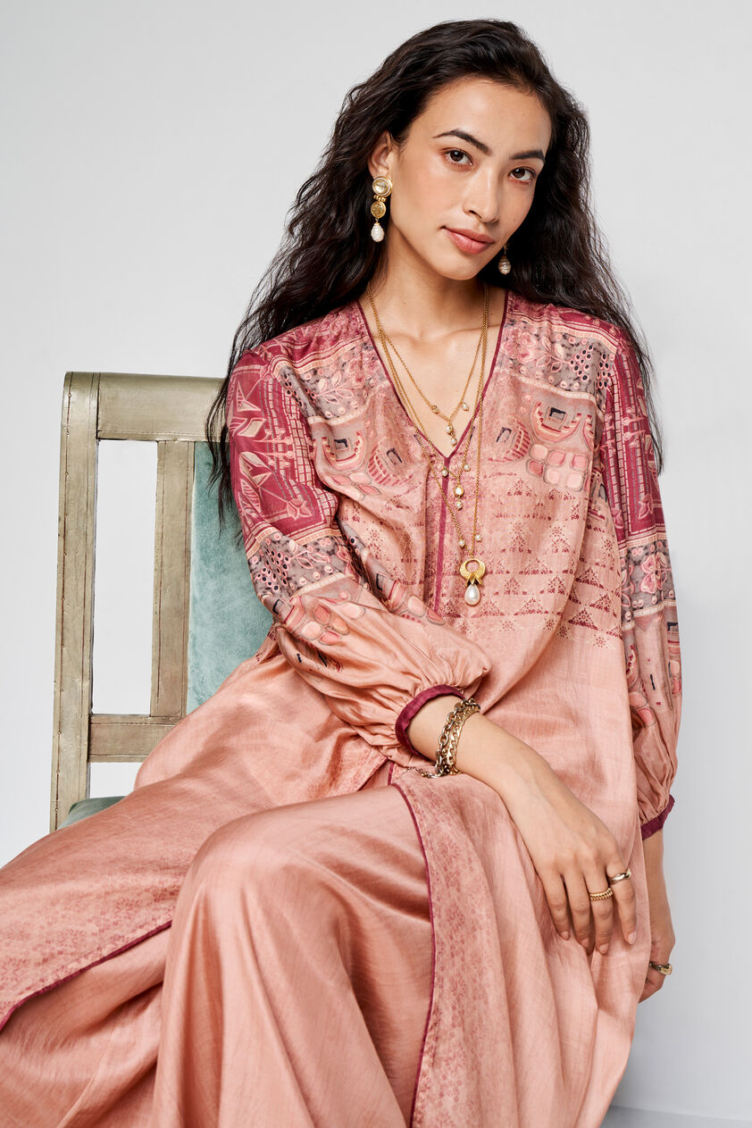 Ava Kurta Set - Onion Pink, Onion Pink, image 7