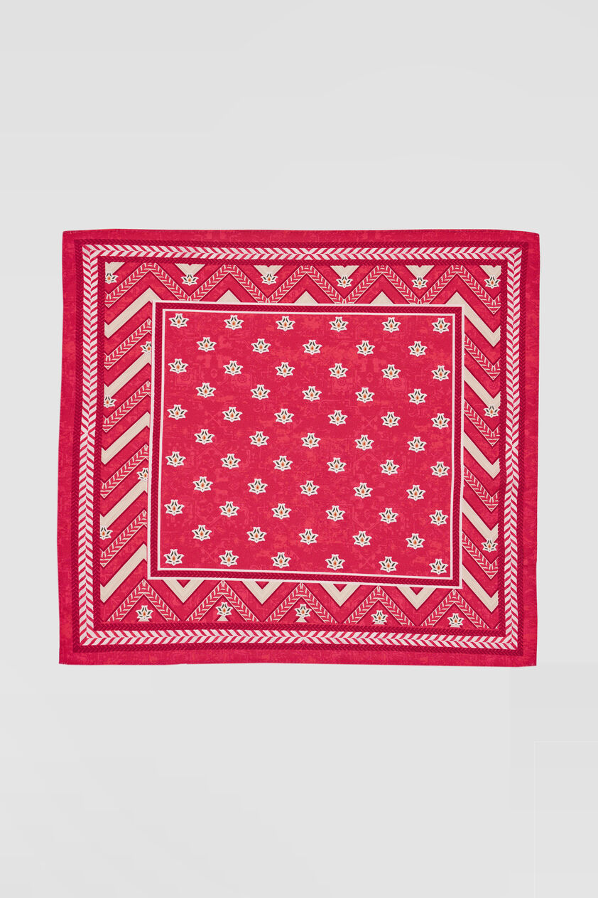 Umang Pocket Square - Fuchsia Pink, Fuschia, image 1