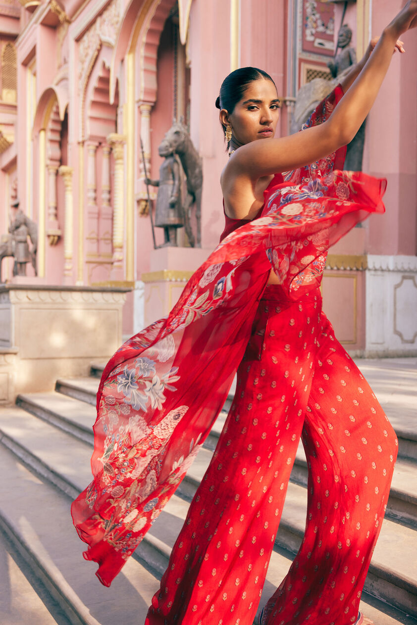 Elaheh Pant Set - Red, Red, image 5