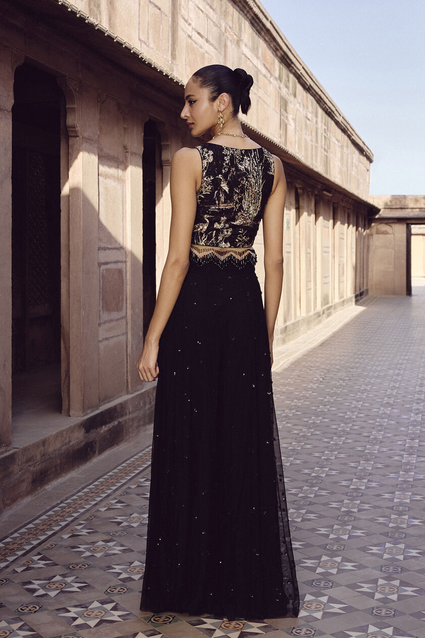 Alayla Sharara Set - Black, Black, image 2
